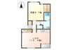 ノーブルハイツⅡ 1LDKの間取り