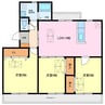 グリーンパーク西端 3LDKの間取り