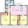 グリーンパーク西端 3LDKの間取り