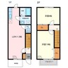 ハイミエール 2LDKの間取り