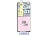 フラッツ巽ヶ丘東 1Kの間取り