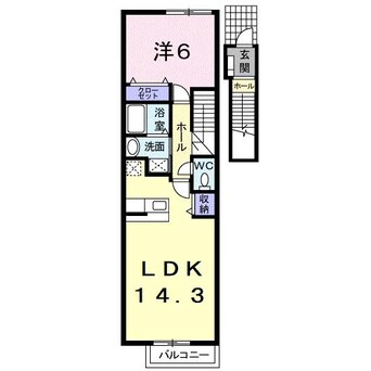 間取図 プリートカーサ鶴来Ⅰ