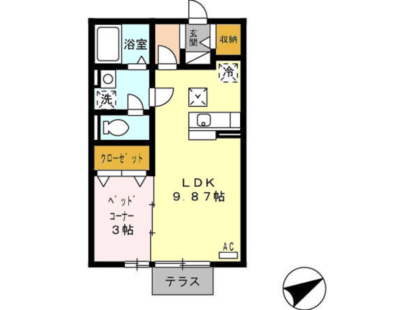 間取図 フラリッシュ・ウッド