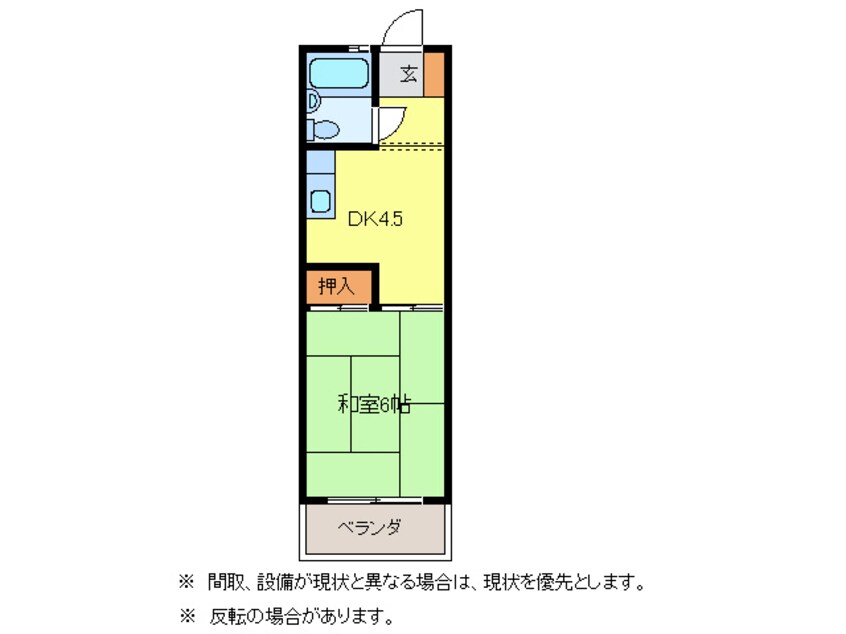 間取図 コーポ西園