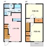 ハピネスコート 2LDKの間取り