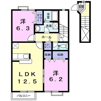 間取図 エアリーヒルズⅠ