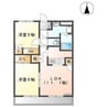 シャプレールK、N 2LDKの間取り