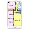 半田第３ロイヤルマンション 3LDKの間取り