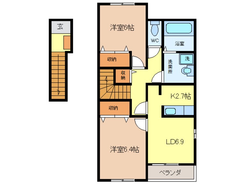 間取図 コーポラス　アヤ