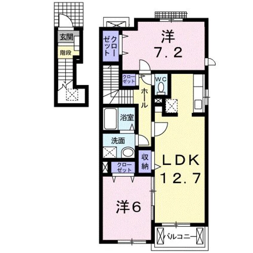 間取図 モンテローザⅡ