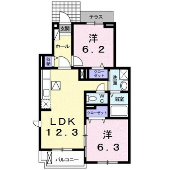 間取図 モンテローザⅠ