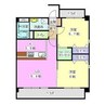 パピルス 2LDKの間取り