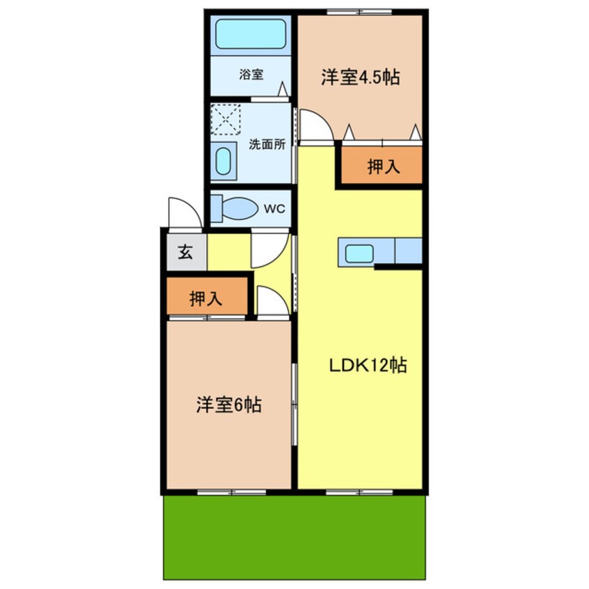 間取図 デルマーレ　スード