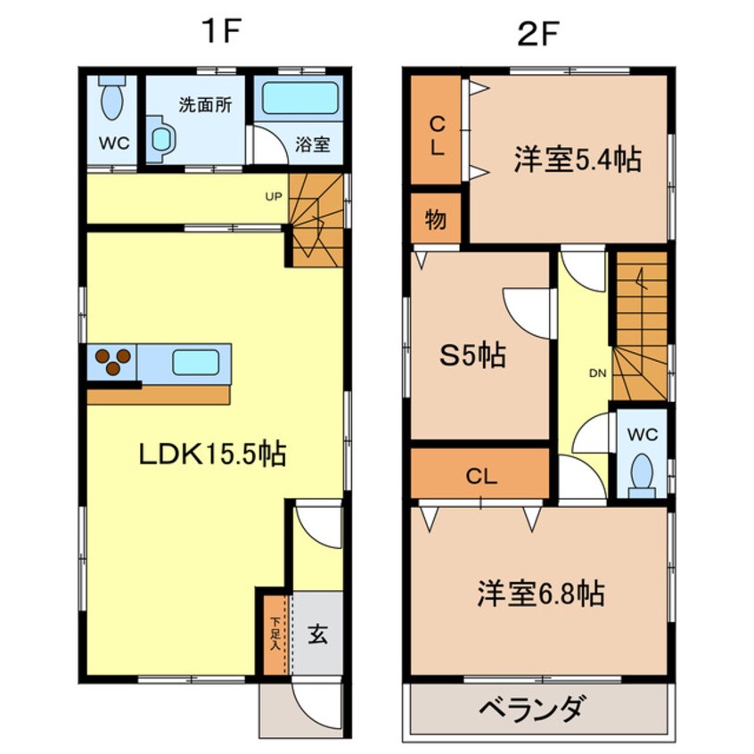 間取図 青山三丁目貸家