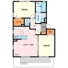 プルミエ 2LDKの間取り