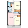グランピア 2LDKの間取り
