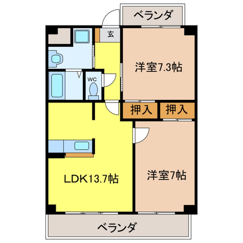 間取図 メゾン桐ヶ丘