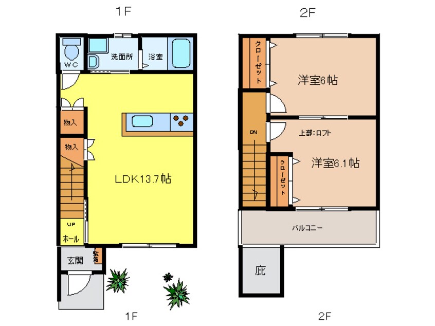 間取図 VILLA WEST GATE