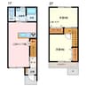 VILLA WEST GATE 2LDKの間取り