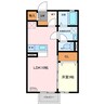 リビングタウンかじま台Ⅱ 1LDKの間取り