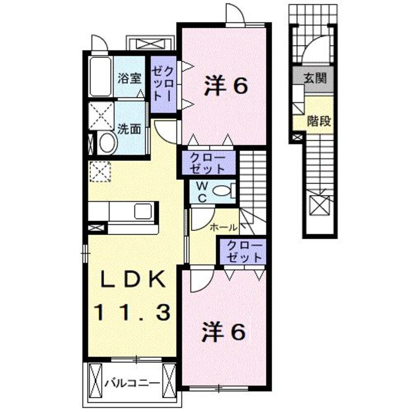 間取図 エアリーヒルⅠ