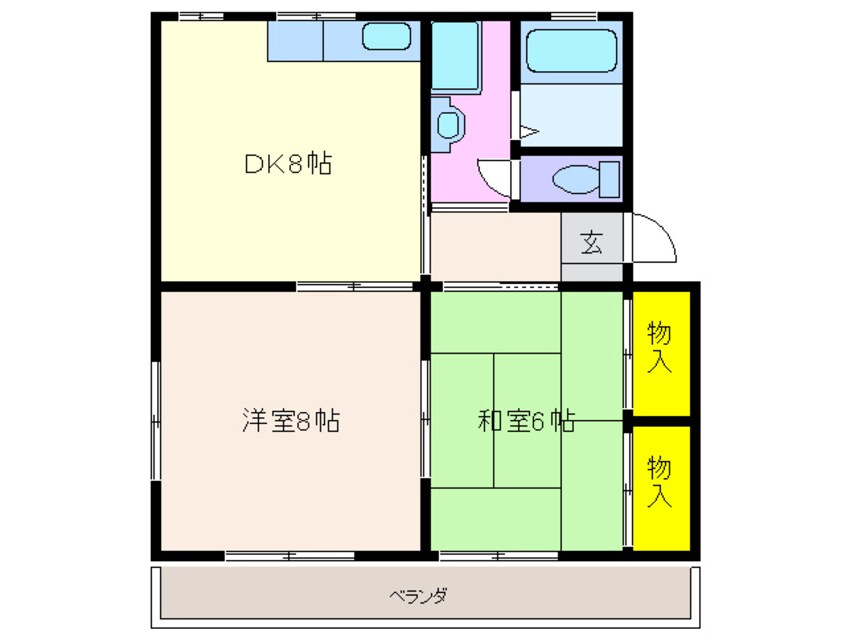 間取図 カルム青山Ａ