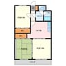 プライマリー三大 3DKの間取り