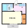 タウニーあけぼの Ｂ 1Kの間取り