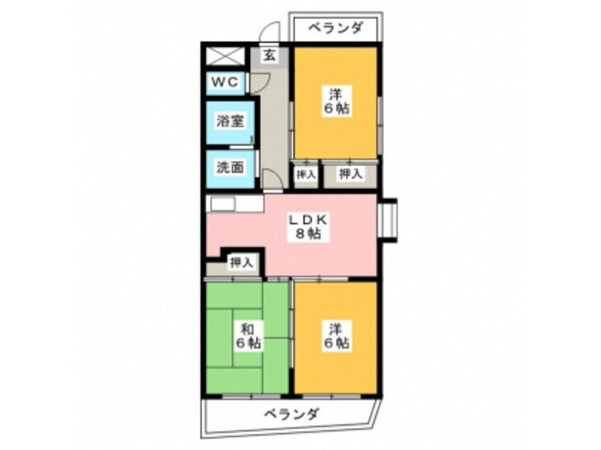 間取図 サンライフ宮本