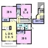 サンフォレストⅡ 3LDKの間取り