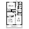 ルミナス緒川 2LDKの間取り