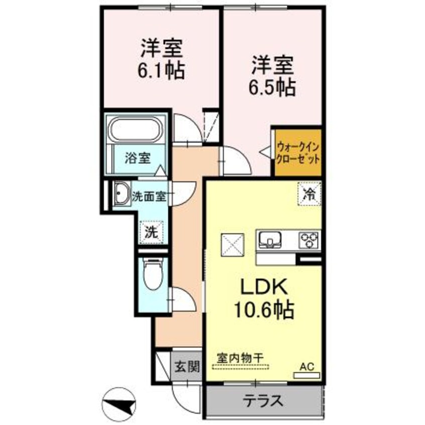 間取図 キャスパ