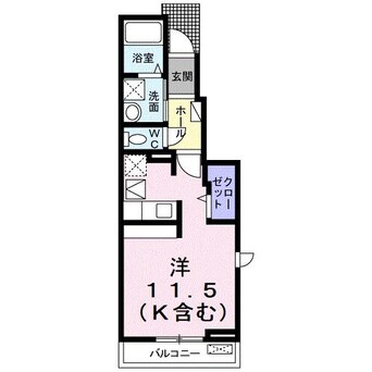 間取図 プチプランシュ　C+