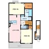 リファインⅢ 2LDKの間取り