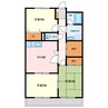 カーサ山の手 3DKの間取り