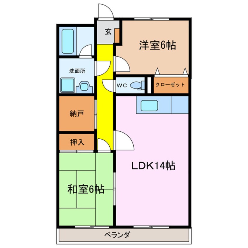 間取図 カーサ山の手