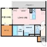 エスペランサ旭　D棟 1LDKの間取り