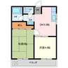 セントラルマンション 2DKの間取り