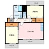 ヴァーテューⅠ 2LDKの間取り