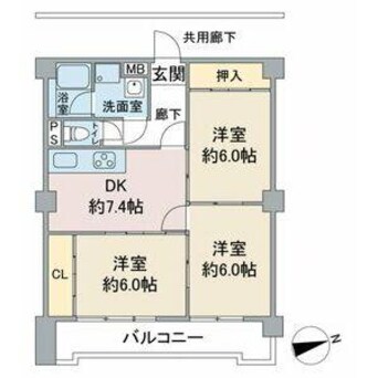 間取図 新日半田住吉ビル