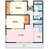 ビューテラス富貴 2LDKの間取り