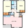 クレール 2LDKの間取り