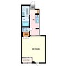ルミエール宮路 1Kの間取り