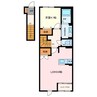 ルミエール宮路 1LDKの間取り