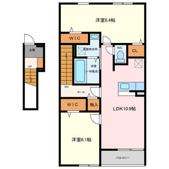 間取図 アンジュ　ワン