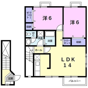 間取図 グリ－ンハイツ宮町Ａ