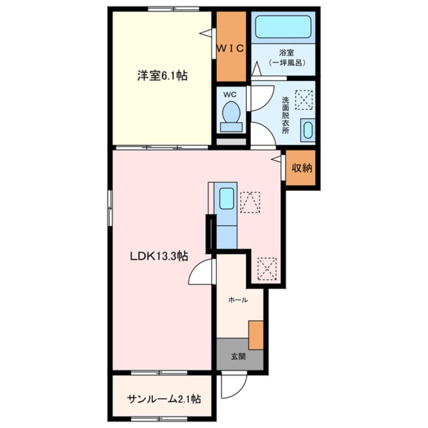 間取図 カーサ　アリエル