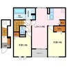 パーシモン 2LDKの間取り