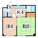 上町マンションの間取図