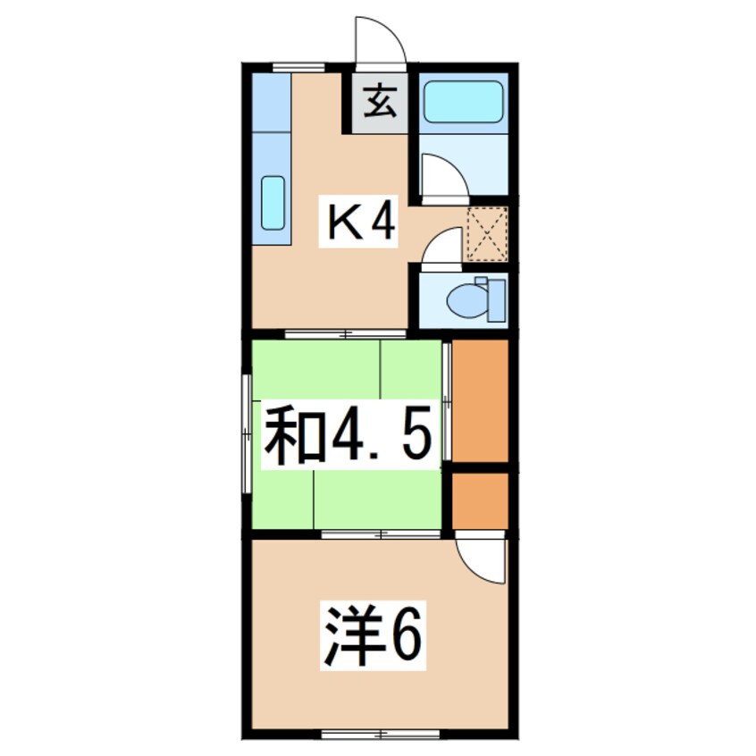 間取図 コスモハイツ会津